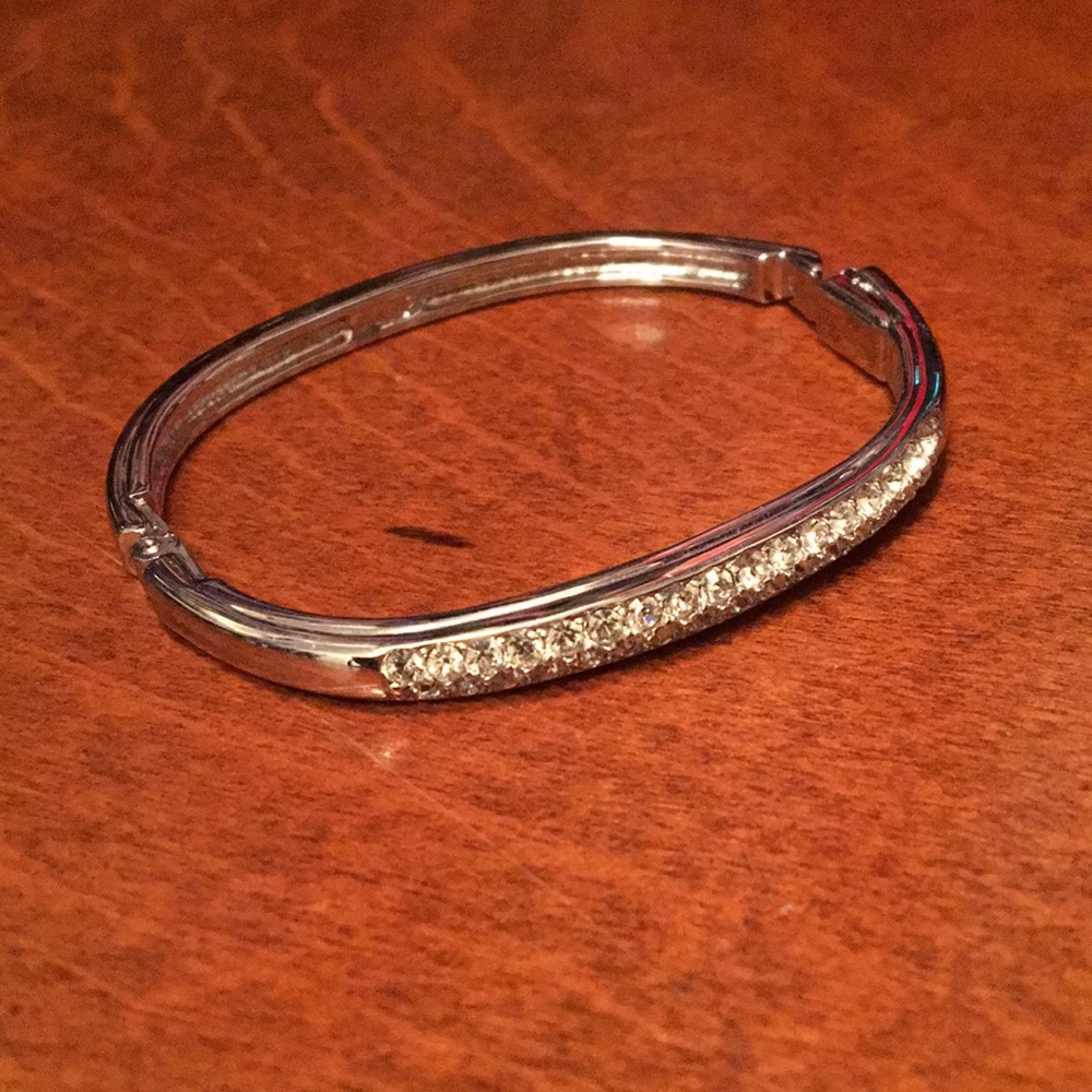 Swarovski rhinestone silver bracelet